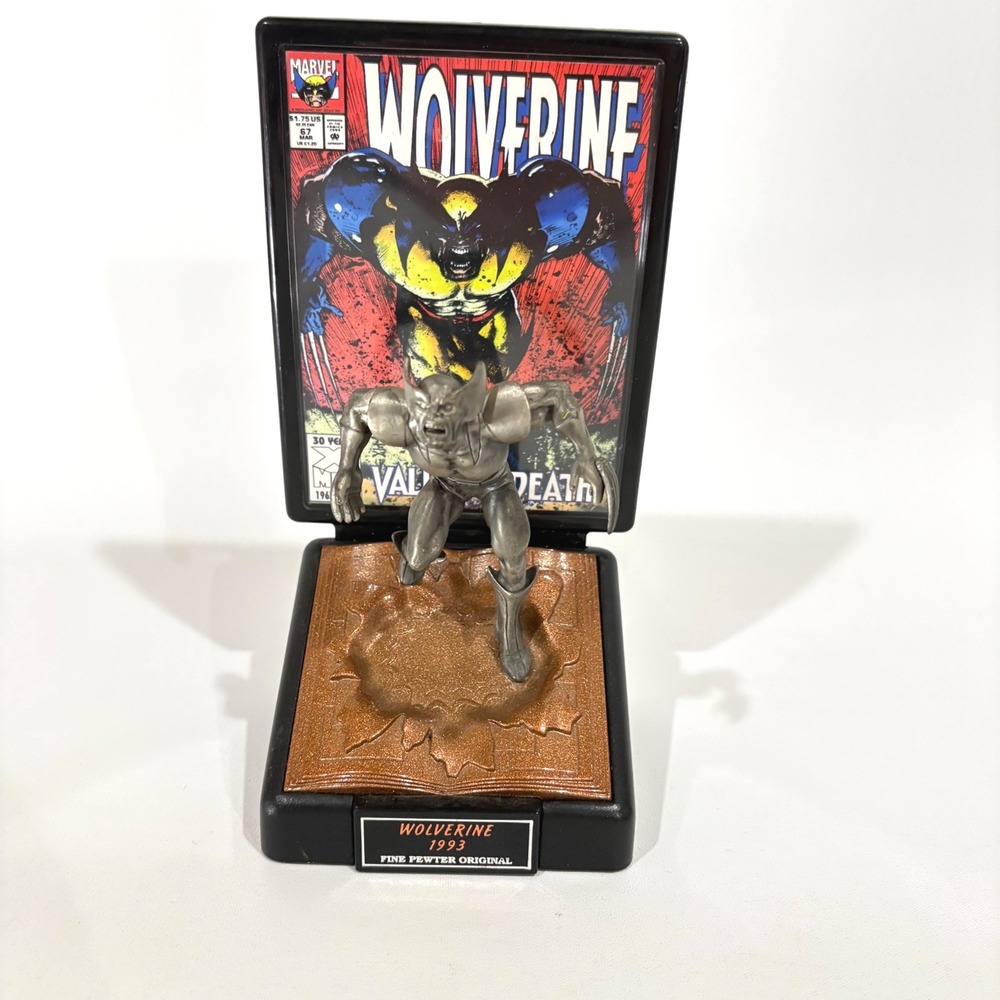 Marvel Comic Book Champions Wolverine 1993 Fine Pewter Figurine #67 Vintage